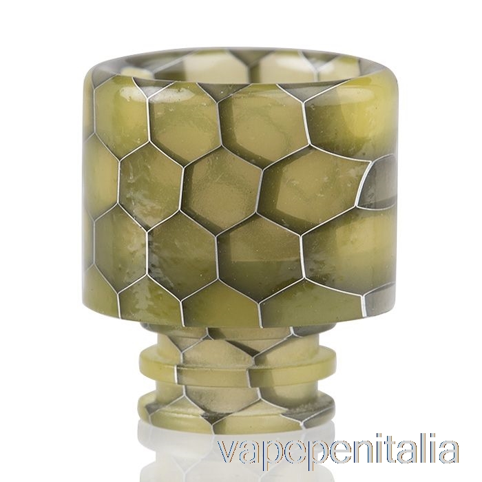 Vape In Italia 510 Drip Tip In Resina Di Pelle Di Serpente Giallo